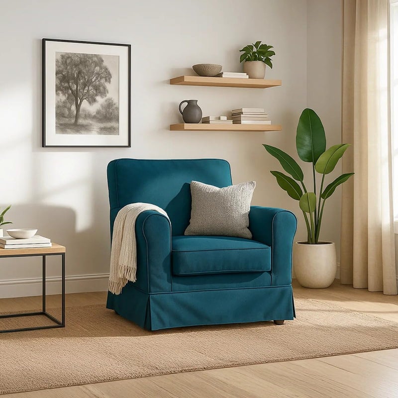 TLYESD Jennylund Chair Cover Replacement for IKEA Jennylund Chair Slipcover, Ektorp Jennylund Chair Cover, Jennylund Cover Only!(Daily Blue) - Image 5